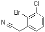 2-溴-3-氯苯乙腈分子结构 (CAS 1261815-64-8)