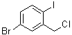 structure of CAS# 1261817-10-0, 4-溴-2-(氯甲基)-1-碘苯