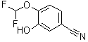 structure of CAS# 1261823-17-9, 4-(二氟甲氧基)-3-羟基苯甲腈