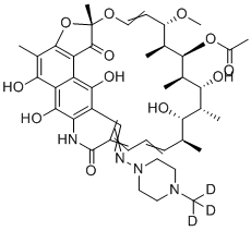 structure of CAS# 1262052-36-7, 利福平-d3