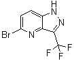 structure of CAS# 1262639-31-5, 5-Bromo-3-(trifluoromethyl)-1H-pyrazolo[4,3-b]pyridine