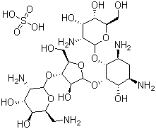 structure of CAS# 1263-89-4, 硫酸巴龙霉素
