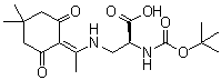 CAS # 1263045-09-5, 3-[[1-(4,4-Dimethyl-2,6-dioxocyclohexylidene)ethyl]amino]-N-[(1,1-dimethylethoxy)carbonyl]-L-alanine