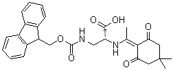 CAS 登录号：1263046-87-2, N-[1-(4,4-二甲基-2,6-二氧代环己基亚基)乙基]-3-[[芴甲氧羰基]氨基]-D-丙氨酸