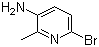 structure of CAS# 126325-47-1, 5-Amino-2-bromo-6-picoline