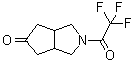 structure of CAS# 1263280-07-4, Hexahydro-2-(2,2,2-trifluoroacetyl)cyclopenta[c]pyrrol-5(1H)-one