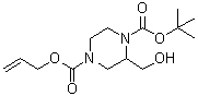 CAS # 1263282-80-9, 2-(Hydroxymethyl)-1,4-piperazinedicarboxylic acid 1-(1,1-dimethylethyl) 4-(2-propen-1-yl) ester