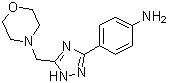 CAS 登录号：1263285-13-7, 4-[5-(4-吗啉基甲基)-1H-1,2,4-三唑-3-基]苯胺