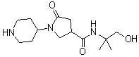 CAS # 1263285-15-9, N-(2-Hydroxy-1,1-dimethylethyl)-5-oxo-1-(4-piperidinyl)-3-pyrrolidinecarboxamide