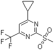CAS # 1263285-93-3, 4-Cyclopropyl-2-(methylsulfonyl)-6-(trifluoromethyl)pyrimidine
