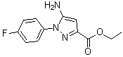 structure of CAS# 1264046-99-2, 5-氨基-1-(4-氟苯基)-1H-吡唑-3-羧酸乙酯