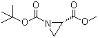 structure of CAS# 126496-79-5, (S)-氮丙啶-1,2-二羧酸 1-叔丁酯 2-甲酯