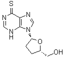 CAS 登录号：126502-10-1, 2',3'-二脱氧-6-硫代肌苷