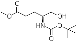 structure of CAS# 126587-35-7, (S)-4-叔丁氧羰基氨基-5-羟基戊酸甲酯