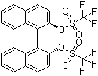 structure of CAS# 126613-06-7, (R)-(-)-1,1'-联-2-萘酚二(三氟甲磺酸酯)