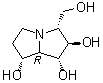 (1R,2R,3R,7R,7aR)-Hexahydro-3-(hydroxymethyl)-1H-pyrrolizine-1,2,7-triol molecular structure (CAS 126655-21-8)