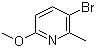 structure of CAS# 126717-59-7, 2-甲氧基-5-溴-6-甲基吡啶