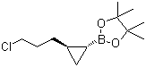 CAS # 126726-63-4, trans-2-[2-(3-Chloropropyl)cyclopropyl]boronic acid pinacol ester, trans-2-[2-(3-Chloropropyl)cyclopropyl]-4,4,5,5-tetramethyl-1,3,2-dioxaborolane