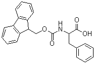 N-9-Fluorenylmethoxycarbonyl-DL-phenylalanine molecular structure (CAS 126727-04-6)