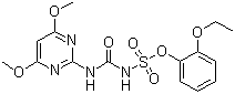 CAS 登录号：126801-58-9, 乙氧嘧磺隆, 1-(4,6-二甲氧基嘧啶-2-基)-3-(2-乙氧基苯氧磺酰基)脲