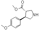 CAS # 1269260-01-6, (3S,4R)-4-(4-Methoxyphenyl)-3-pyrrolidinecarboxylic acid methyl ester