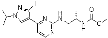 CAS # 1269440-60-9, N-[(1S)-2-[[4-[3-Iodo-1-(1-methylethyl)-1H-pyrazol-4-yl]-2-pyrimidinyl]amino]-1-methylethyl]carbamic acid methyl ester