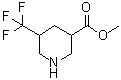 structure of CAS# 1269755-53-4, 5-(三氟甲基)-3-哌啶羧酸甲酯