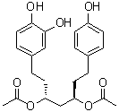 CAS 登录号：1269839-26-0, 4-[(3R,5R)-3,5-二(乙酰氧基)-7-(4-羟基苯基)庚基]-1,2-苯二酚
