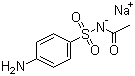 CAS 登录号：127-56-0, 磺胺乙酰钠, 磺胺醋酰钠, N-[(4-氨基苯基)-磺酰基]-乙酰胺钠