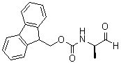 structure of CAS# 127043-32-7, N-[(1R)-1-甲基-2-氧代乙基]氨基甲酸芴甲基酯