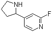 CAS 登录号：1270485-14-7, 2-氟-4-(2-吡咯烷基)吡啶