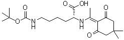 structure of CAS# 1272754-98-9, N2-[1-(4,4-Dimethyl-2,6-dioxocyclohexylidene)ethyl]-N6-[(1,1-dimethylethoxy)carbonyl]-D-lysine