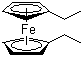 1,1'-二乙基二茂铁分子结构 (CAS 1273-97-8)
