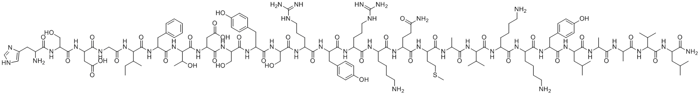 structure of CAS# 127317-03-7, 脑垂体腺苷环化多肽1-27