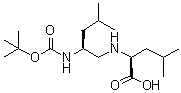 CAS # 127370-77-8, (S)-N-[2-[[(1,1-Dimethylethoxy)carbonyl]amino]-4-methylpentyl]-L-leucine