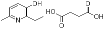 structure of CAS# 127464-43-1, 2-乙基-6-甲基-3-吡啶醇琥珀酸盐