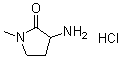 structure of CAS# 1274891-78-9, 3-氨基-1-甲基-2-吡咯烷酮盐酸盐