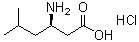 structure of CAS# 1276055-44-7, (3R)-3-氨基-5-甲基己酸盐酸盐