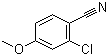 CAS # 127666-99-3, 2-Chloro-4-methoxybenzonitrile