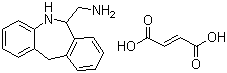 structure of CAS# 127785-96-0, 6-氨甲基-6,11-二氢-5H-二苯并[b,e]氮杂卓富马酸盐