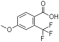 structure of CAS# 127817-85-0, 4-Methoxy-2-(trifluoromethyl)benzoic acid