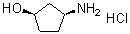 structure of CAS# 1279032-31-3, (1R,3S)-3-氨基环戊醇盐酸盐