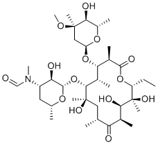structure of CAS# 127955-44-6, Erythromycin EP Impurity L