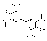 structure of CAS# 128-38-1, 2,2',6,6'-四叔丁基-4,4'-联苯二酚