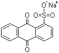 CAS 登录号：128-56-3, 蒽醌-1-磺酸钠, 9,10-二氢-9,10-二氧代-1-蒽磺酸钠盐
