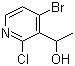 structure of CAS# 128071-88-5, 1-(4-Bromo-2-chloropyridin-3-yl)ethanol