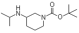 structure of CAS# 1282742-29-3, 3-[(1-甲基乙基)氨基]-1-哌啶甲酸叔丁酯