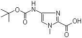 CAS 登录号：128293-64-1, 4-叔丁氧羰基氨基-1-甲基-1H-咪唑-2-甲酸