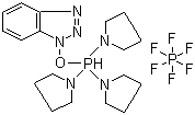 structure of CAS# 128625-52-5, Benzotriazole-1-yl-oxytripyrrolidinophosphonium hexafluorophosphate