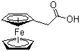 CAS 登录号：1287-16-7, 二茂铁乙酸